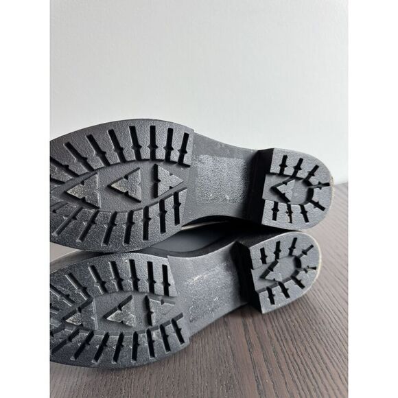 JEFFREY CAMPBELL Hydra Black Matte Platform Chelsea Rain Boots Women’s Size 9 - Picture 6 of 7